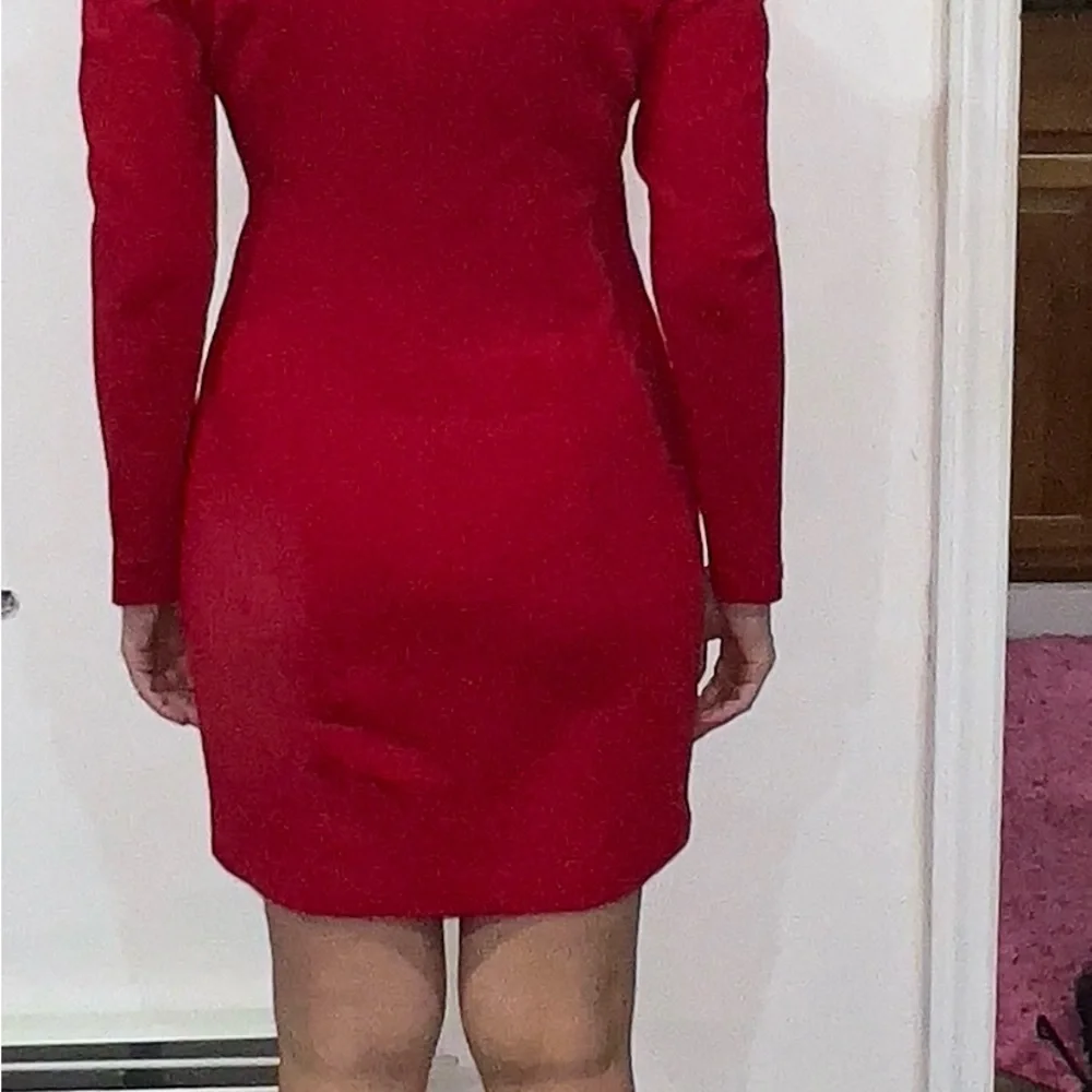 Black Halo Red Mini Dress - Picture 1 of 7